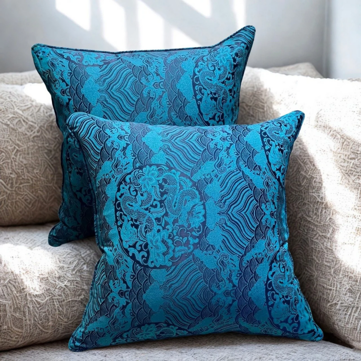 Blue Leopard | Set of 2
