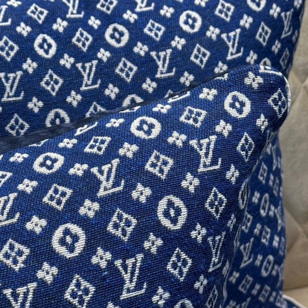 Blue LV All over | Set of 2