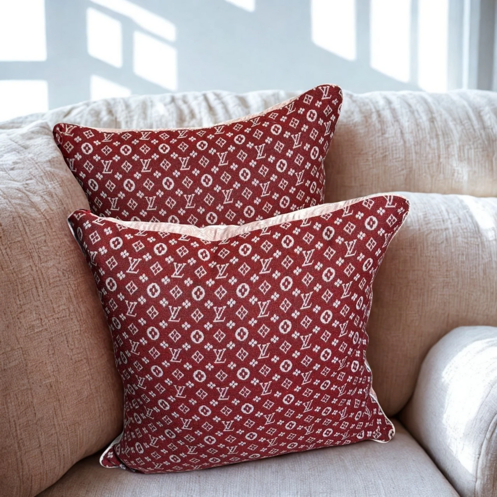 Red LV All over | Set of 2