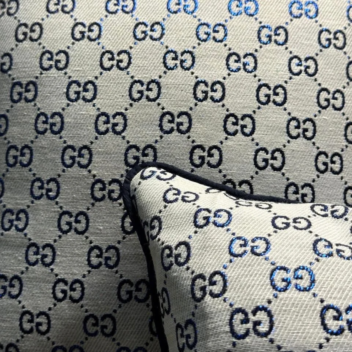 White & Blue GG All over | Set of 2