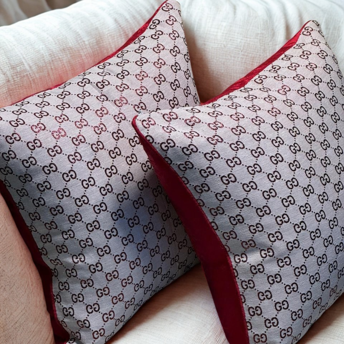 Red GG All over | Set of 2